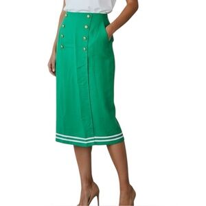 100% Linen Skirt by Kenneth Gordon of New Orleans - Fully Lined - Size 12